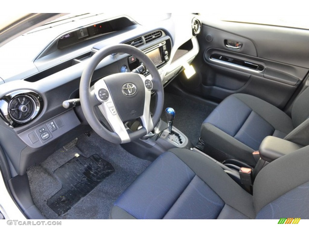 2015 Prius c Three - Moonglow / Dark Blue/Black photo #5