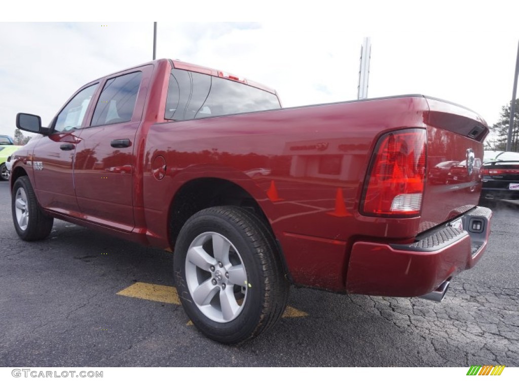2015 1500 Express Crew Cab - Deep Cherry Red Crystal Pearl / Black/Diesel Gray photo #5
