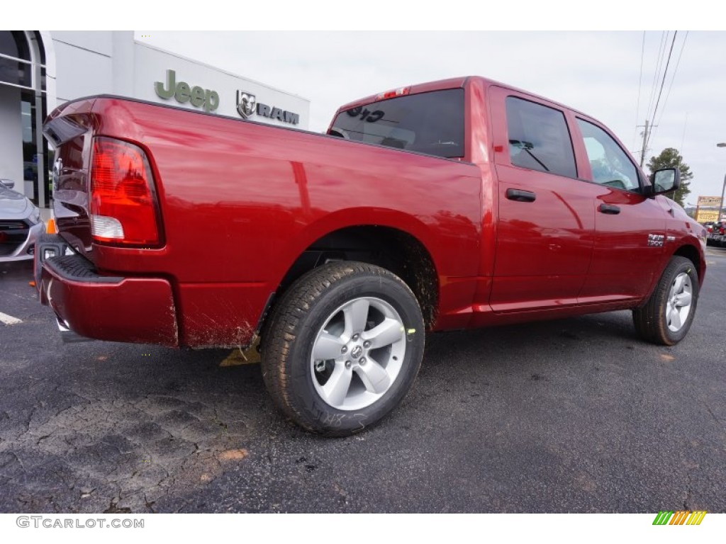 2015 1500 Express Crew Cab - Deep Cherry Red Crystal Pearl / Black/Diesel Gray photo #7