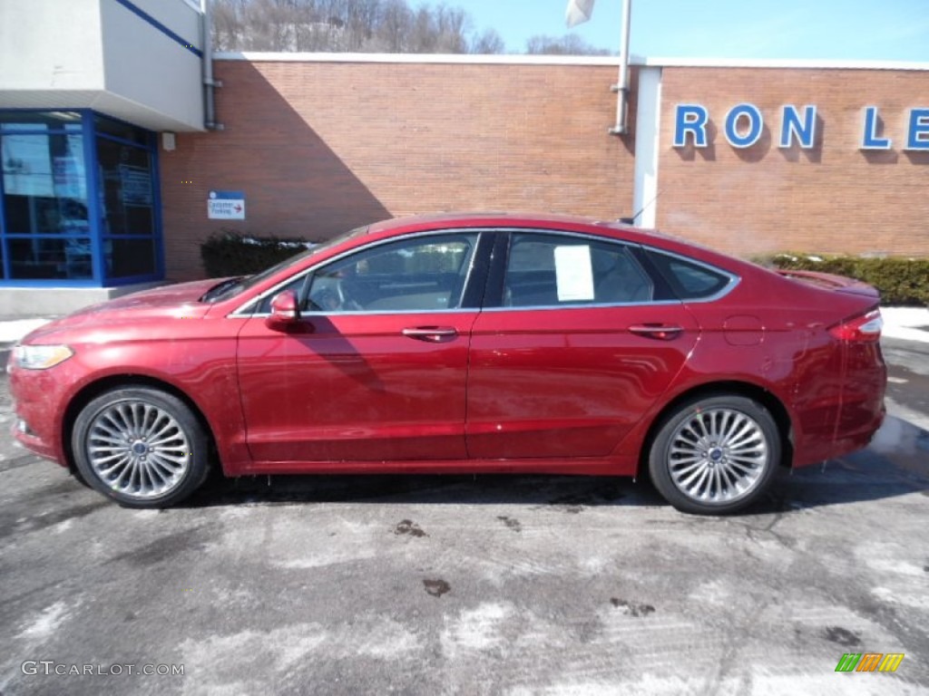 2015 Fusion Titanium AWD - Ruby Red Metallic / Medium Soft Ceramic photo #6