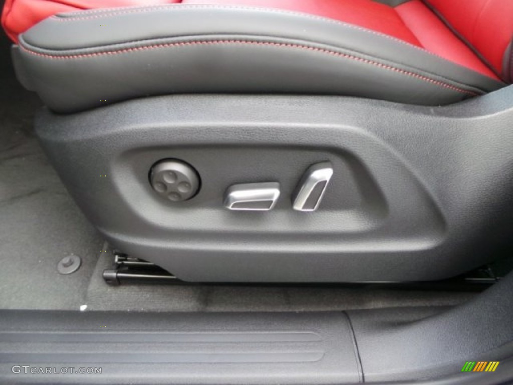 Black/Magma Red Interior 2015 Audi SQ5 Premium Plus 3.0 TFSI quattro Photo #102004739