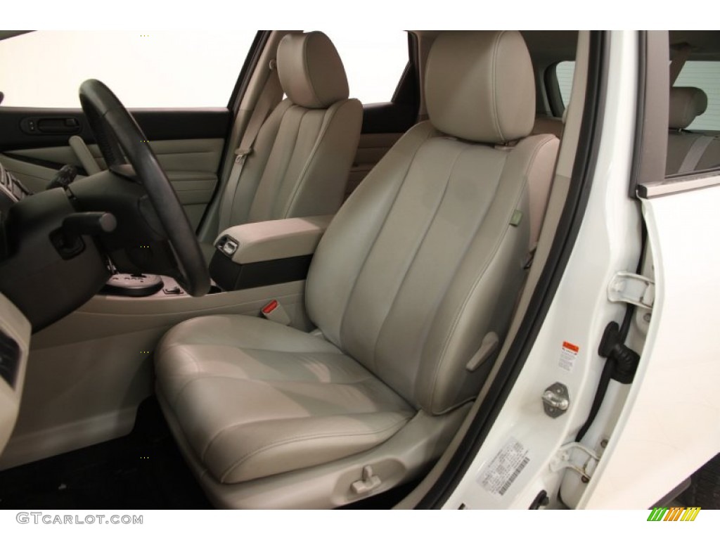 2010 CX-7 s Touring AWD - Crystal White Pearl Mica / Black photo #5