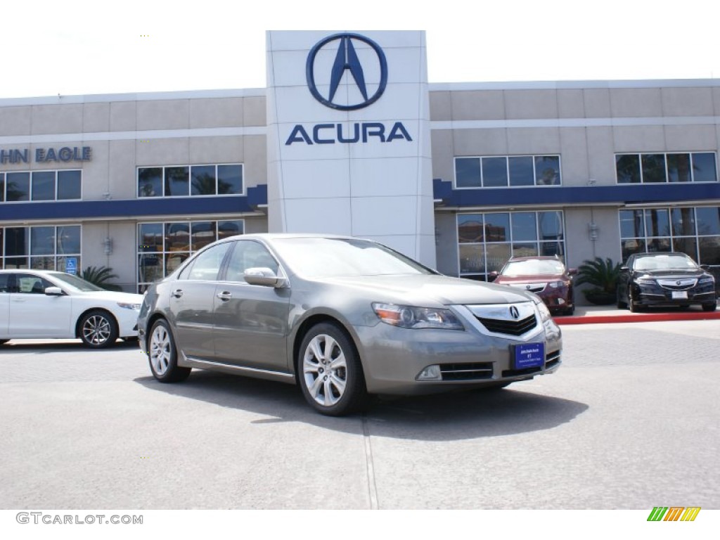 2009 RL 3.7 AWD Sedan - Platinum Frost Metallic / Taupe photo #2