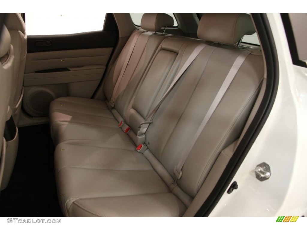 2010 CX-7 s Touring AWD - Crystal White Pearl Mica / Black photo #12