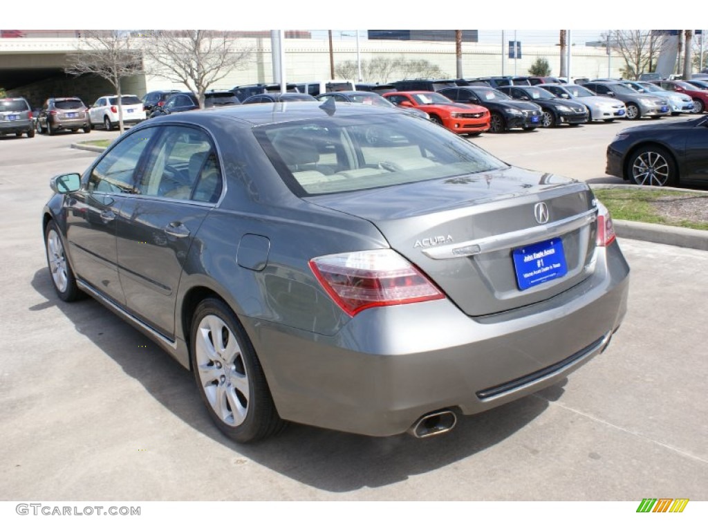 2009 RL 3.7 AWD Sedan - Platinum Frost Metallic / Taupe photo #6