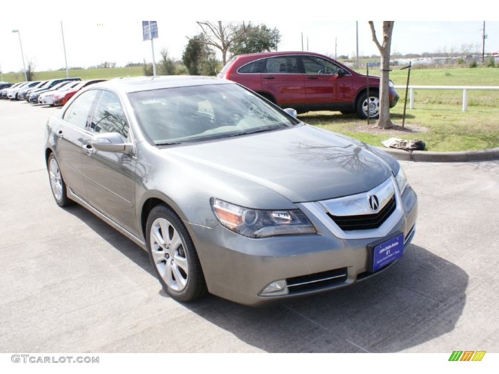 2009 RL 3.7 AWD Sedan - Platinum Frost Metallic / Taupe photo #10