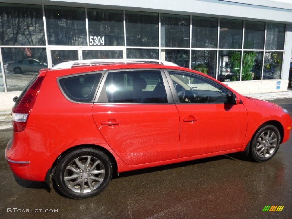 2012 Elantra GLS Touring - Chilipepper Red / Beige photo #2