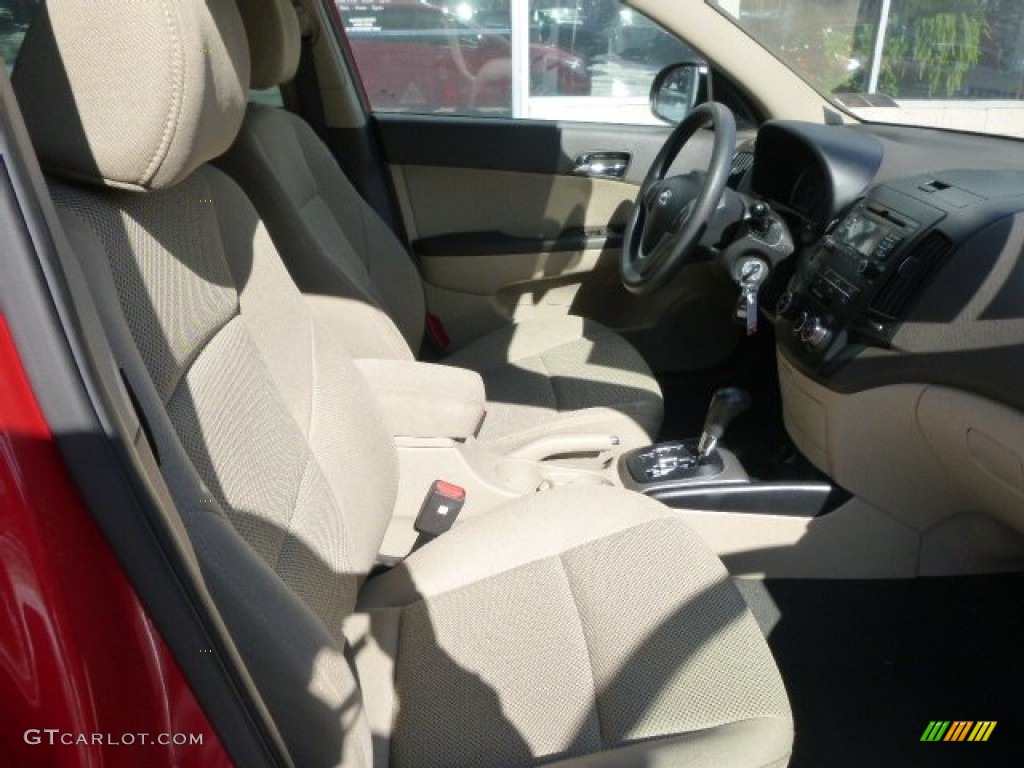 2012 Elantra GLS Touring - Chilipepper Red / Beige photo #8