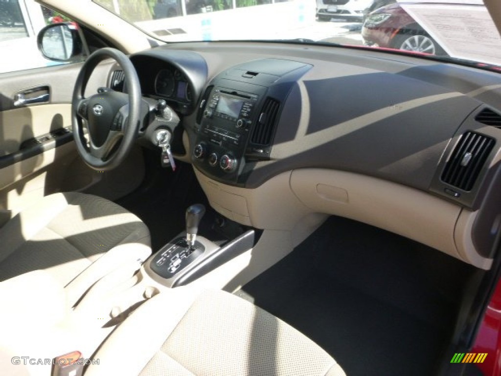 2012 Elantra GLS Touring - Chilipepper Red / Beige photo #9