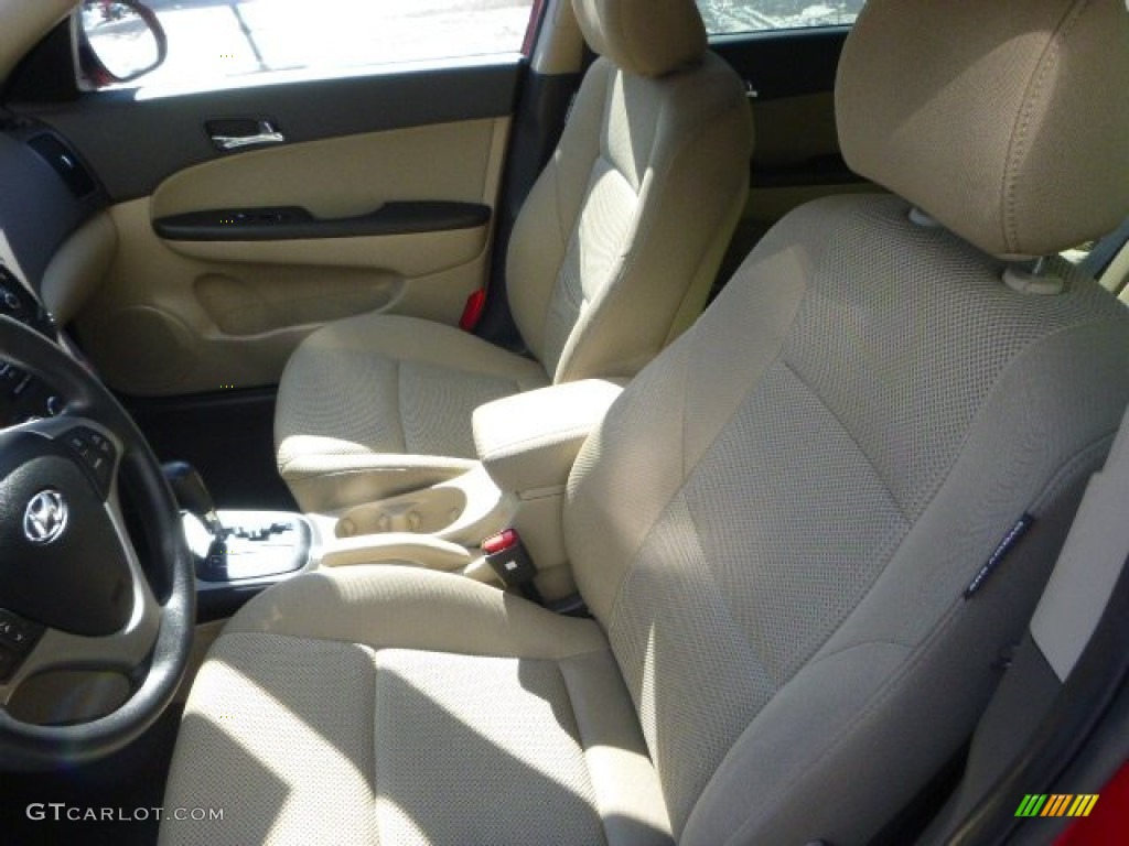 2012 Elantra GLS Touring - Chilipepper Red / Beige photo #14