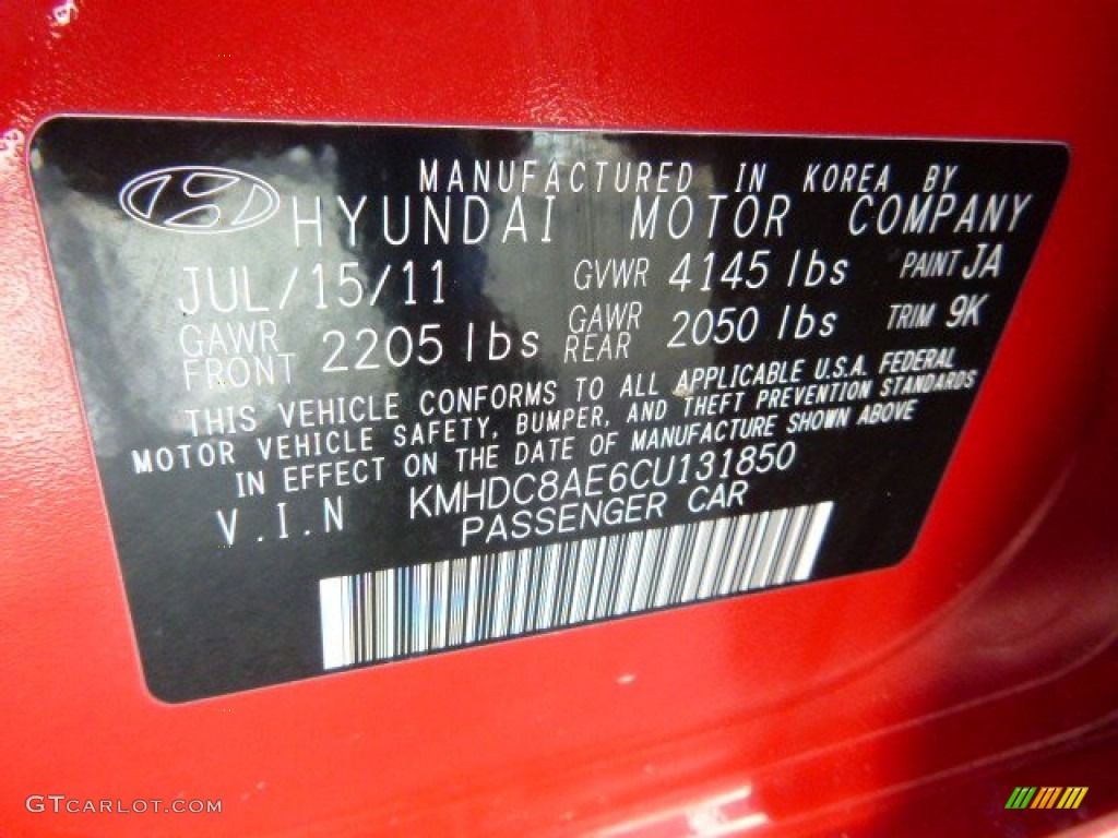 2012 Elantra GLS Touring - Chilipepper Red / Beige photo #24