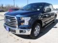 2015 Blue Jeans Metallic Ford F150 XLT SuperCrew  photo #6