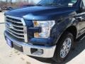 2015 Blue Jeans Metallic Ford F150 XLT SuperCrew  photo #7