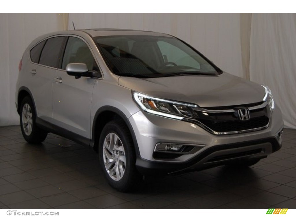 2015 CR-V EX - Alabaster Silver Metallic / Black photo #2