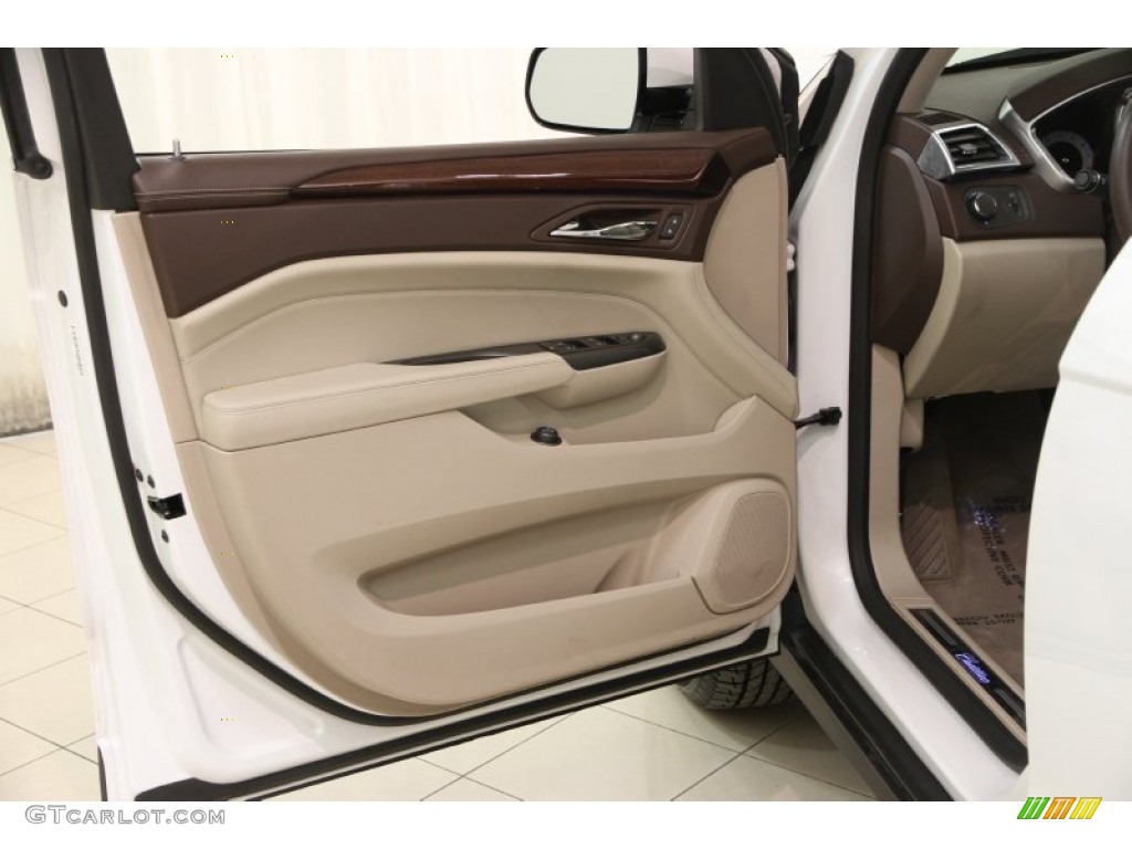 2012 Cadillac SRX Luxury AWD Shale/Brownstone Door Panel Photo #102008834