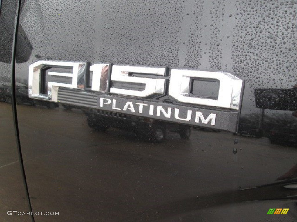 2015 F150 Platinum SuperCrew 4x4 - Tuxedo Black Metallic / Black photo #4