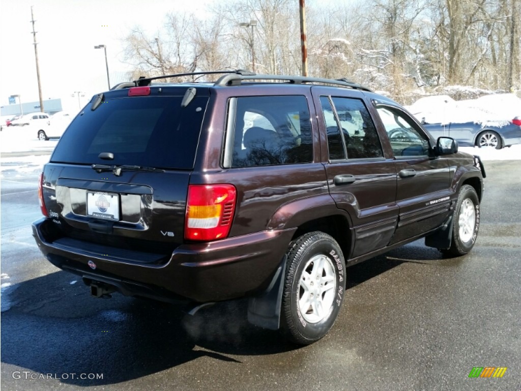 2004 Grand Cherokee Laredo 4x4 - Deep Lava Red Metallic / Taupe photo #7