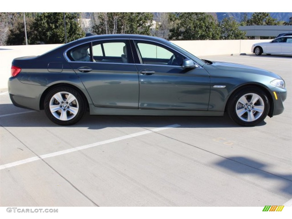 2012 5 Series 528i Sedan - Tasman Green Metallic / Venetian Beige photo #2