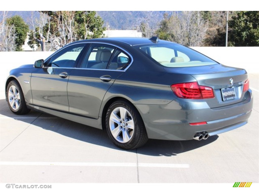2012 5 Series 528i Sedan - Tasman Green Metallic / Venetian Beige photo #3
