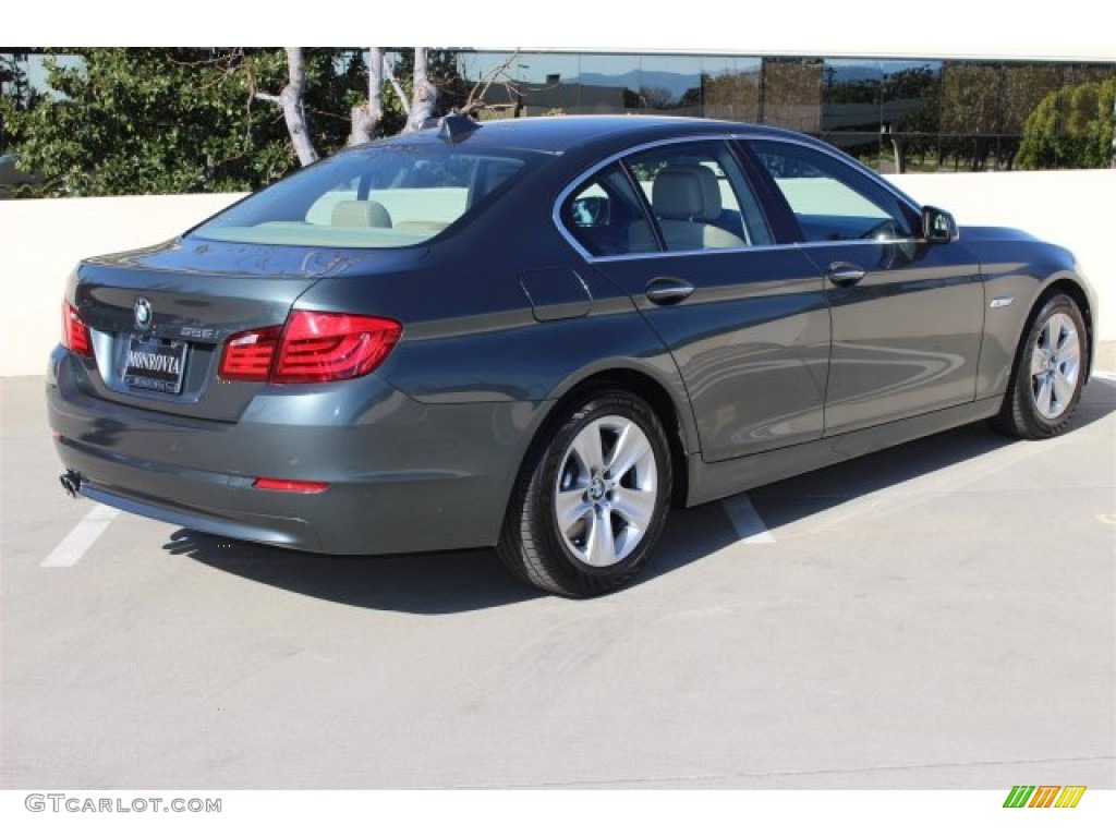 2012 5 Series 528i Sedan - Tasman Green Metallic / Venetian Beige photo #4