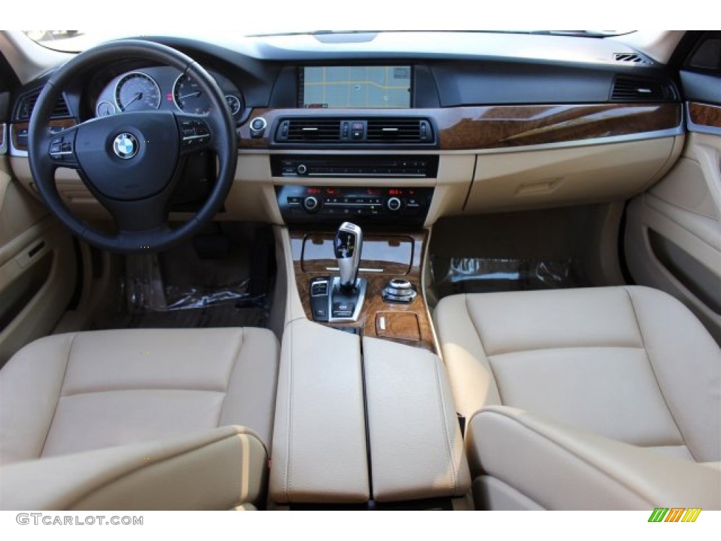 2012 5 Series 528i Sedan - Tasman Green Metallic / Venetian Beige photo #10