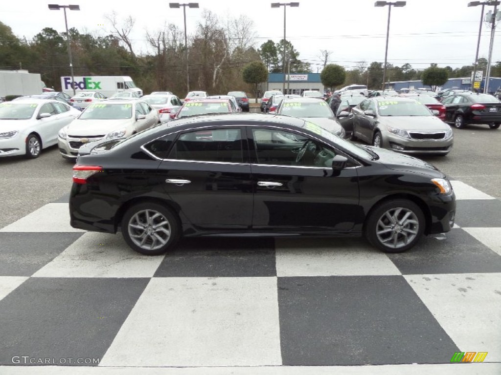 2014 Sentra SR - Super Black / Charcoal photo #3