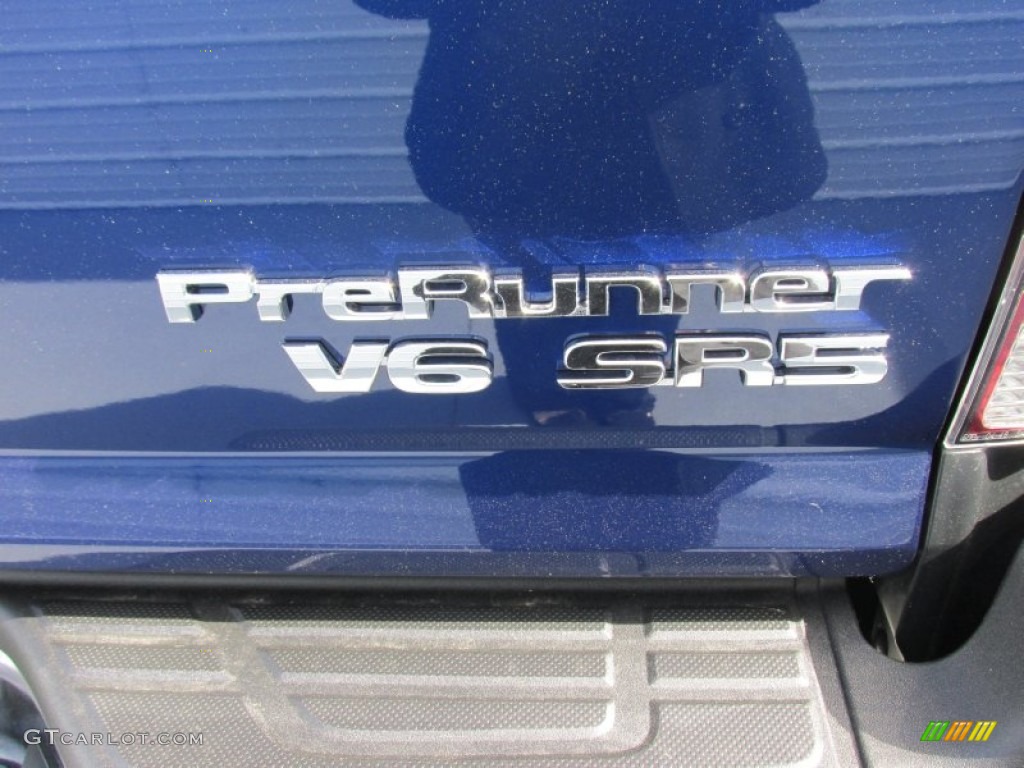 2015 Tacoma V6 PreRunner Double Cab - Blue Ribbon Metallic / Sand Beige photo #15