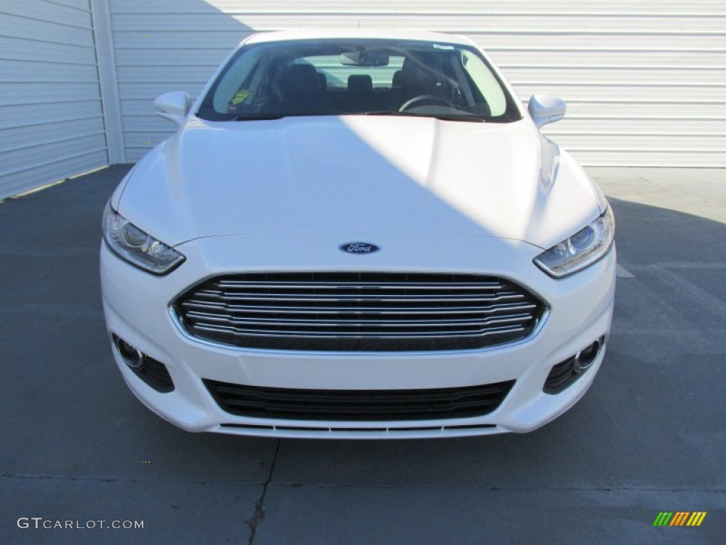 2015 Fusion SE - White Platinum Metallic / Charcoal Black photo #8