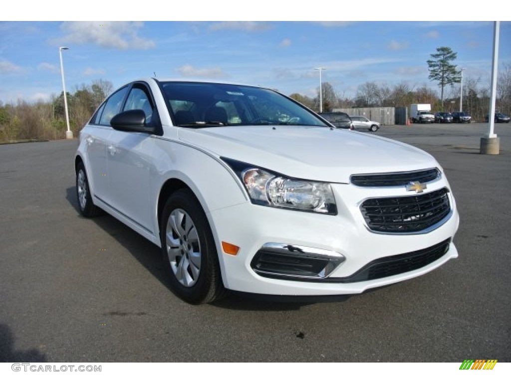 2015 Cruze LS - Summit White / Jet Black/Medium Titanium photo #1