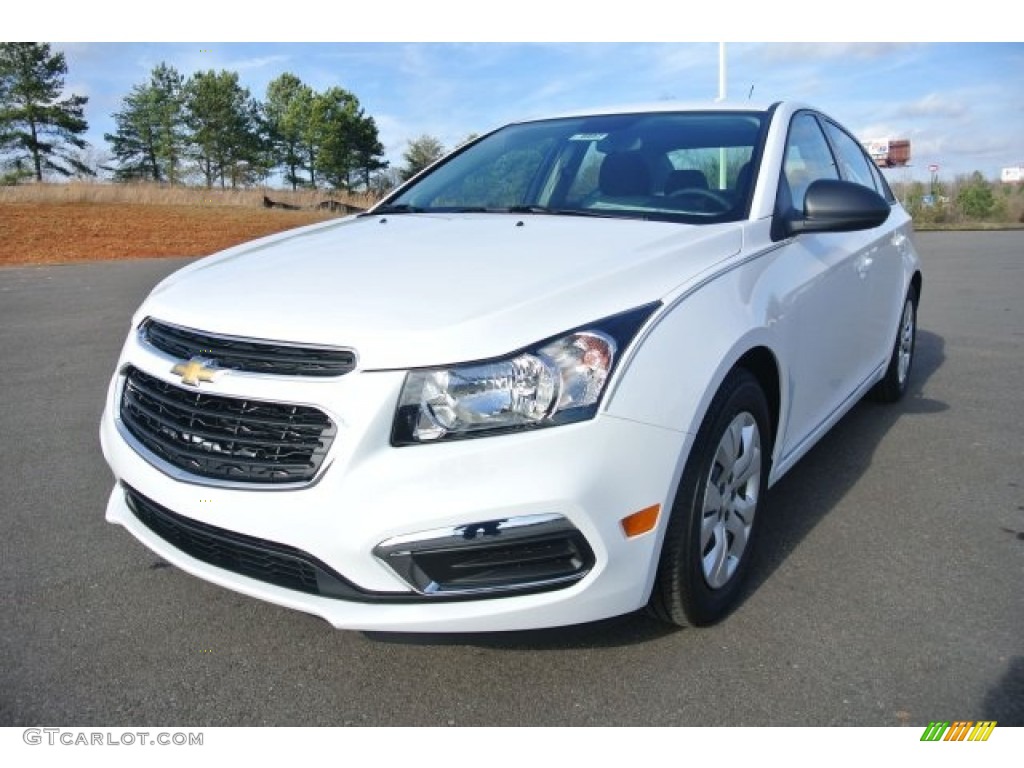 Summit White 2015 Chevrolet Cruze LS Exterior Photo #102025532