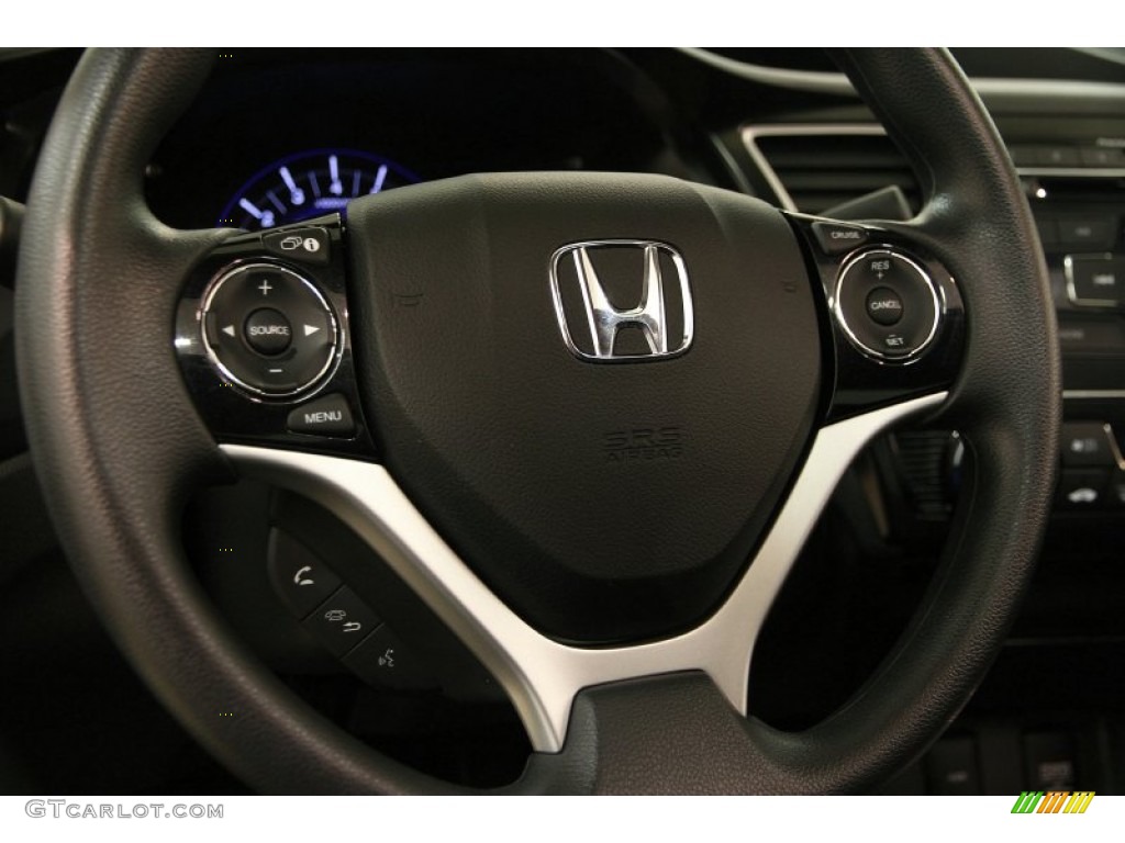 2013 Honda Civic EX Coupe Black Steering Wheel Photo #102027518