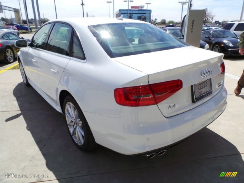 2015 A4 2.0T Premium Plus quattro - Ibis White / Beige/Brown photo #5