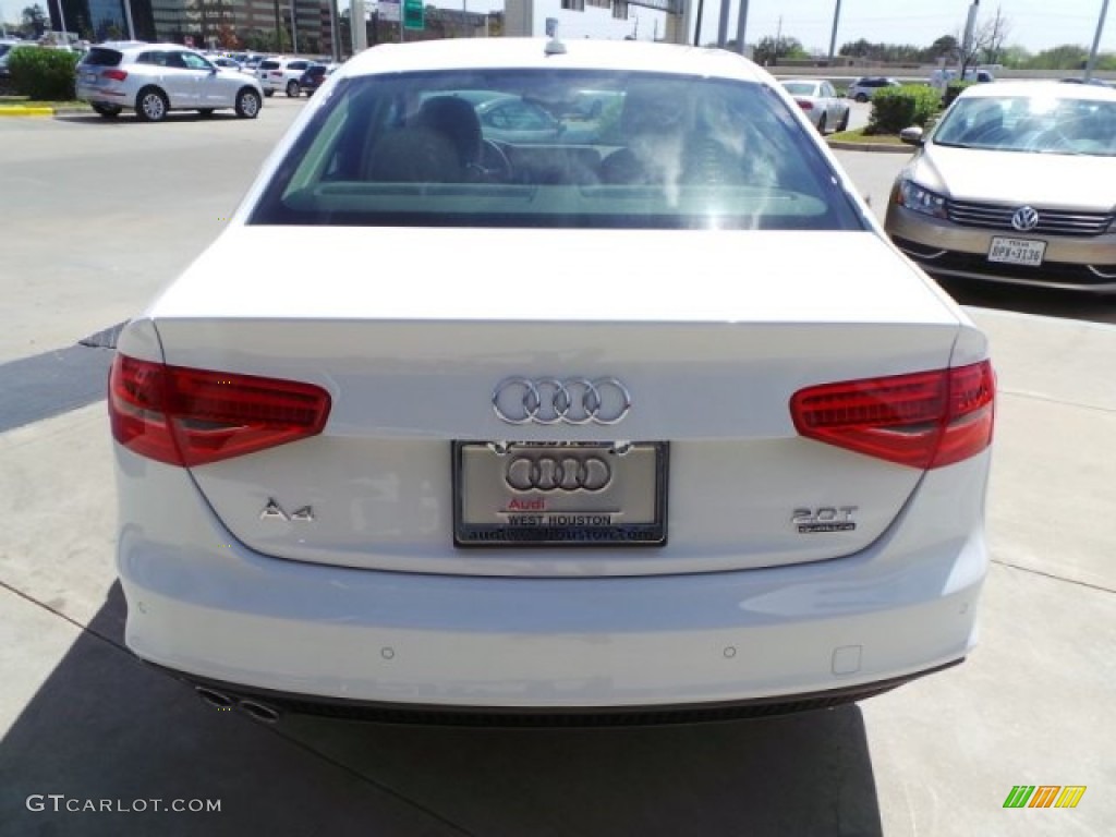 2015 A4 2.0T Premium Plus quattro - Ibis White / Beige/Brown photo #6