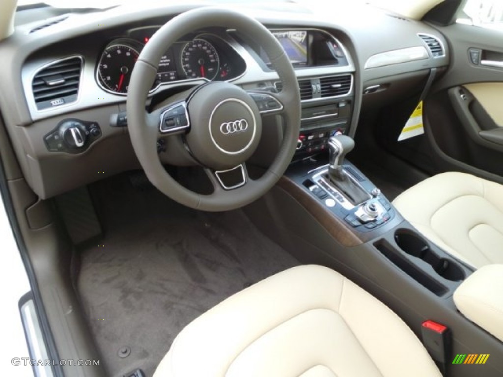 Beige/Brown Interior 2015 Audi A4 2.0T Premium Plus quattro Photo #102030288
