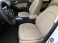2015 Audi A4 Beige/Brown Interior Front Seat Photo