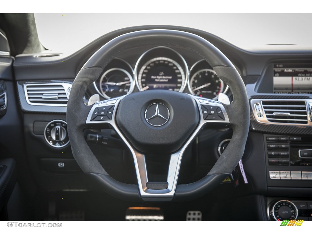 2013 Mercedes-Benz CLS 63 AMG Black Steering Wheel Photo #102032958