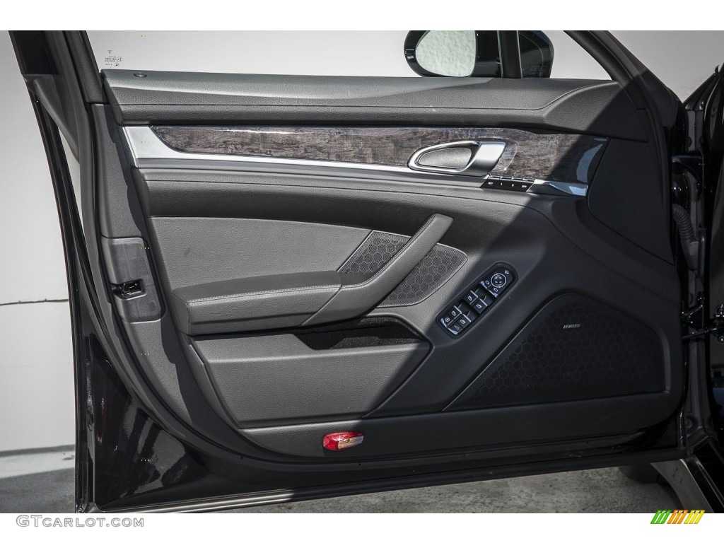2012 Porsche Panamera S Black Door Panel Photo #102034080