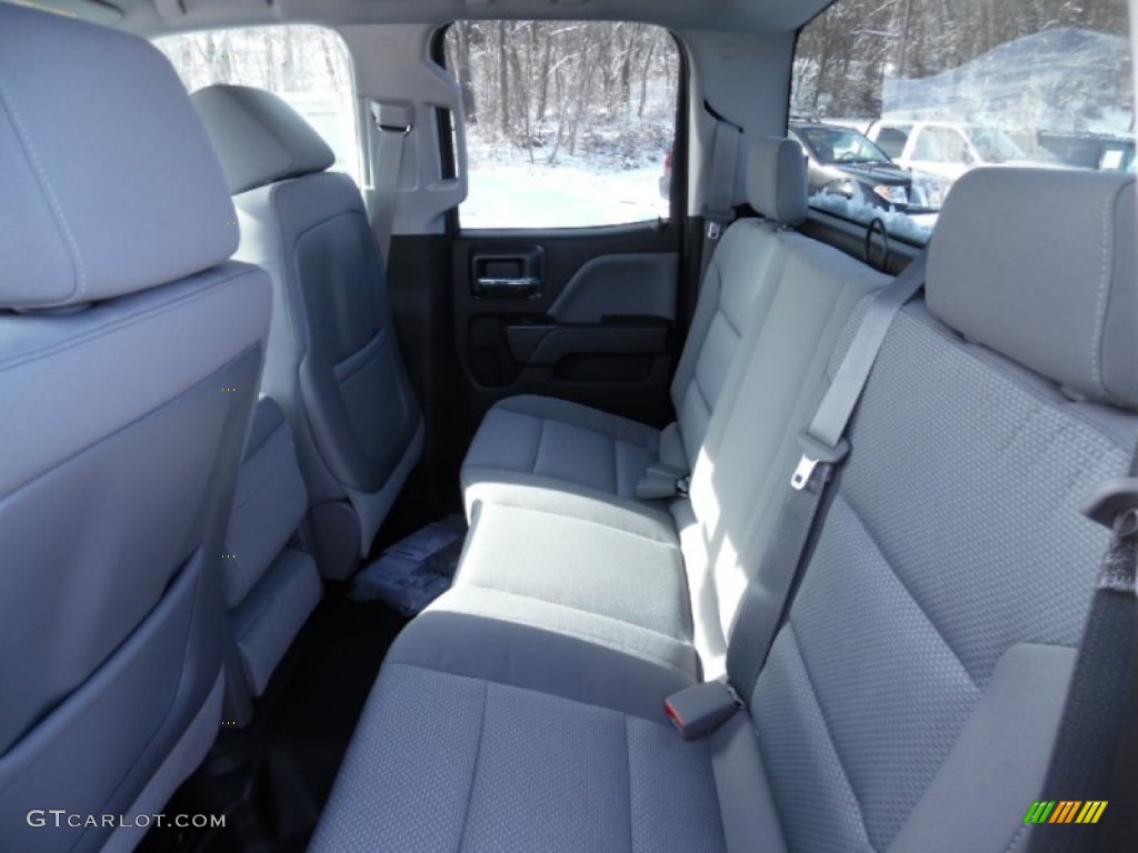 2015 Chevrolet Silverado 1500 WT Double Cab 4x4 Rear Seat Photo #102034767