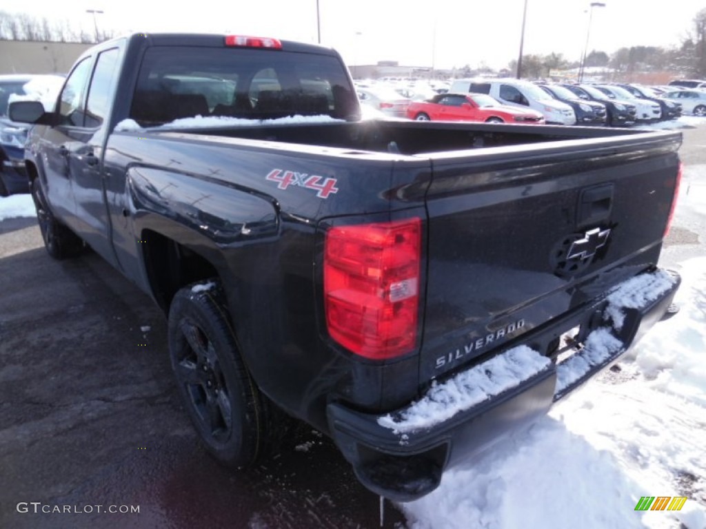 2015 Silverado 1500 WT Double Cab 4x4 - Black / Dark Ash/Jet Black photo #3