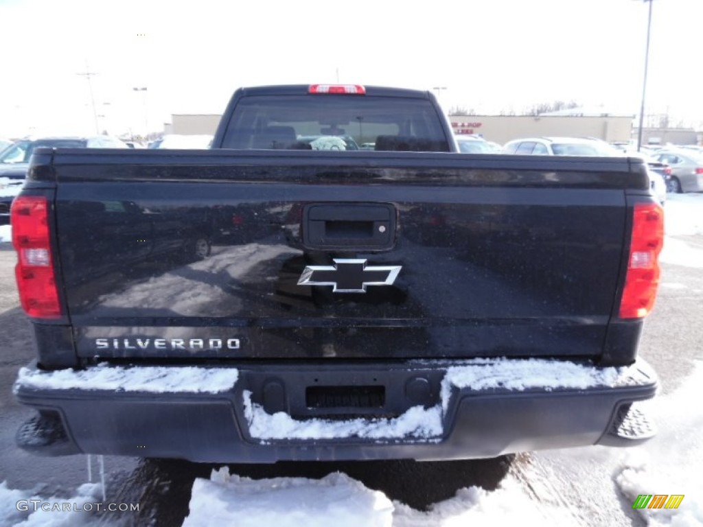 2015 Silverado 1500 WT Double Cab 4x4 - Black / Dark Ash/Jet Black photo #4