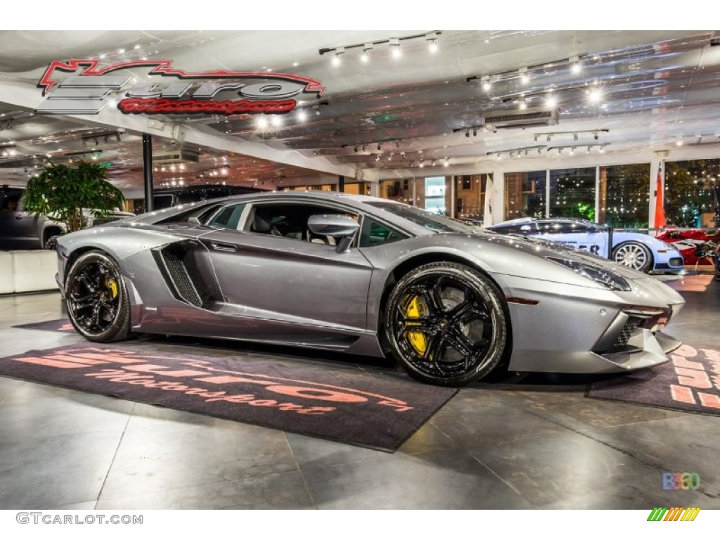 2012 Aventador LP 700-4 - Grigio Estoque (Dark Silver) / Nero Ade photo #2