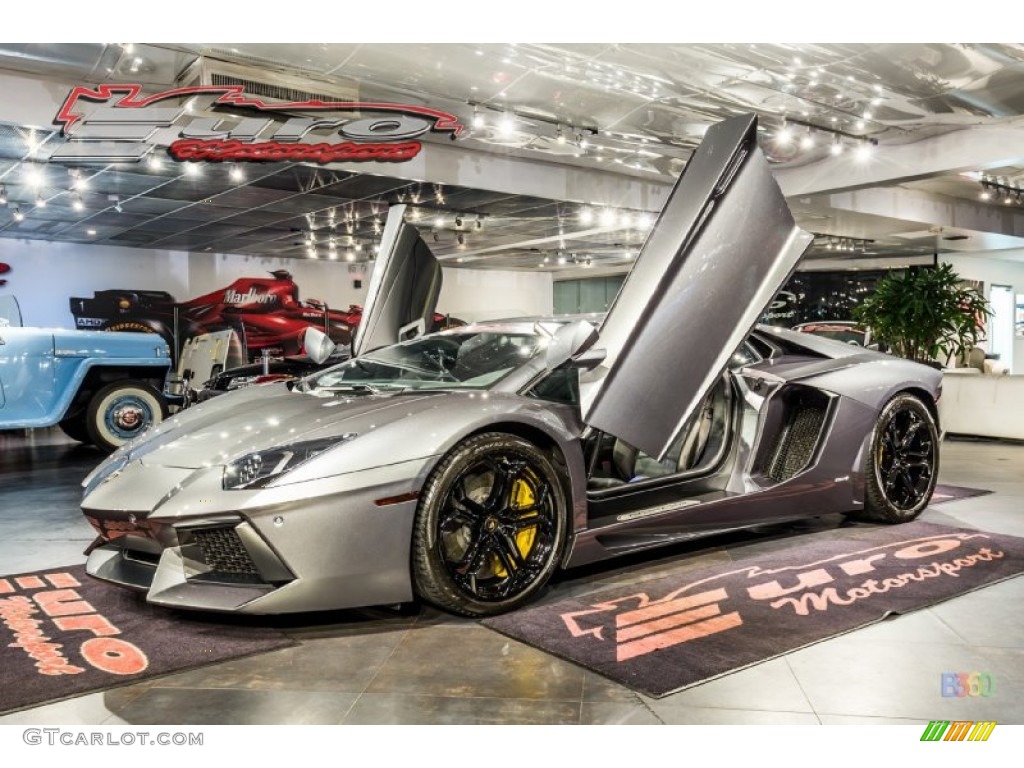 2012 Aventador LP 700-4 - Grigio Estoque (Dark Silver) / Nero Ade photo #4