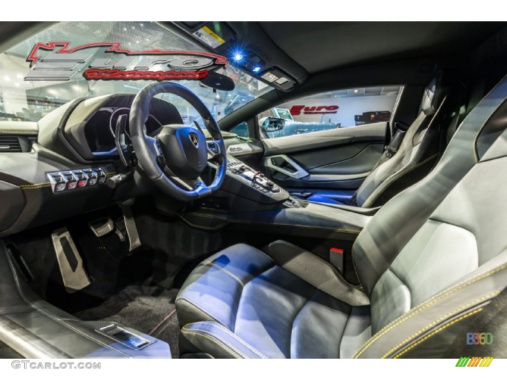 Nero Ade Interior 2012 Lamborghini Aventador LP 700-4 Photo #102037362