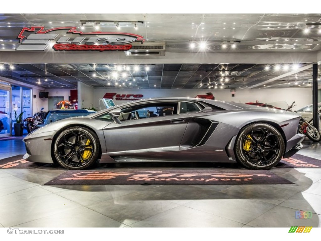 2012 Aventador LP 700-4 - Grigio Estoque (Dark Silver) / Nero Ade photo #8