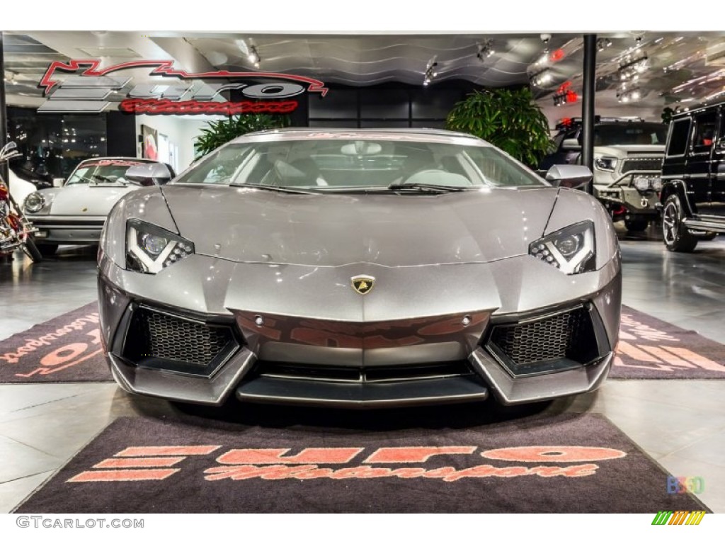 2012 Aventador LP 700-4 - Grigio Estoque (Dark Silver) / Nero Ade photo #9