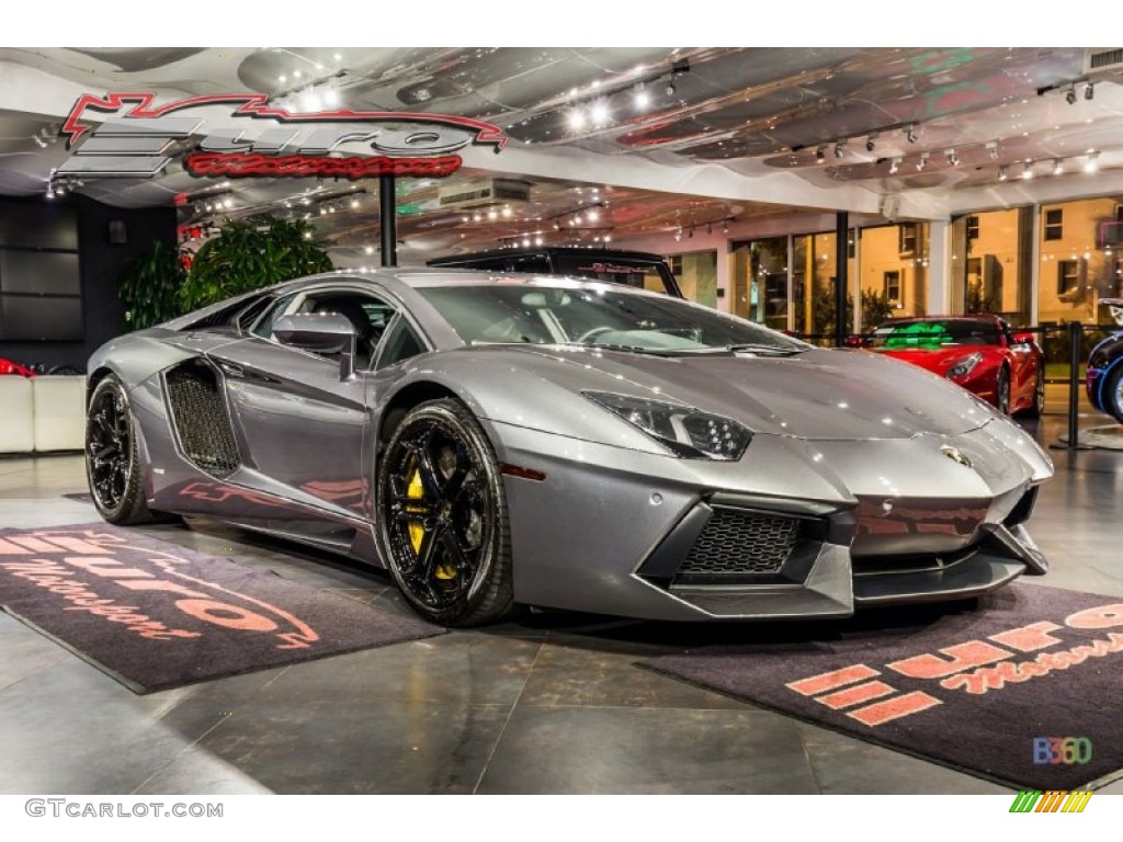 2012 Aventador LP 700-4 - Grigio Estoque (Dark Silver) / Nero Ade photo #10