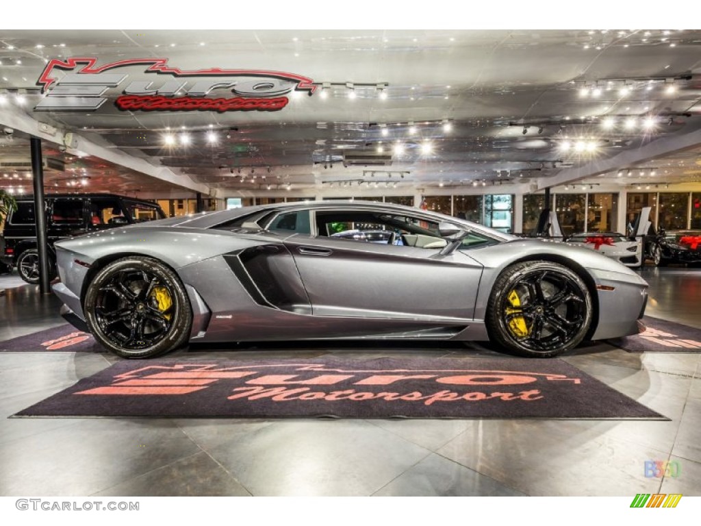2012 Aventador LP 700-4 - Grigio Estoque (Dark Silver) / Nero Ade photo #11