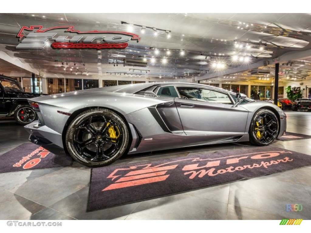 2012 Aventador LP 700-4 - Grigio Estoque (Dark Silver) / Nero Ade photo #12