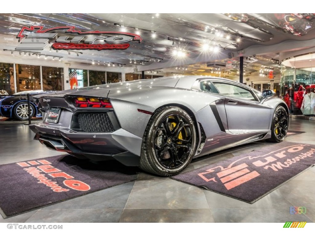 2012 Aventador LP 700-4 - Grigio Estoque (Dark Silver) / Nero Ade photo #13