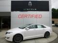 White Platinum 2014 Lincoln MKZ Hybrid